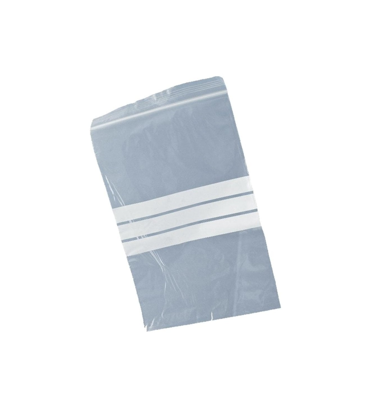 Clear write on grip seal bags